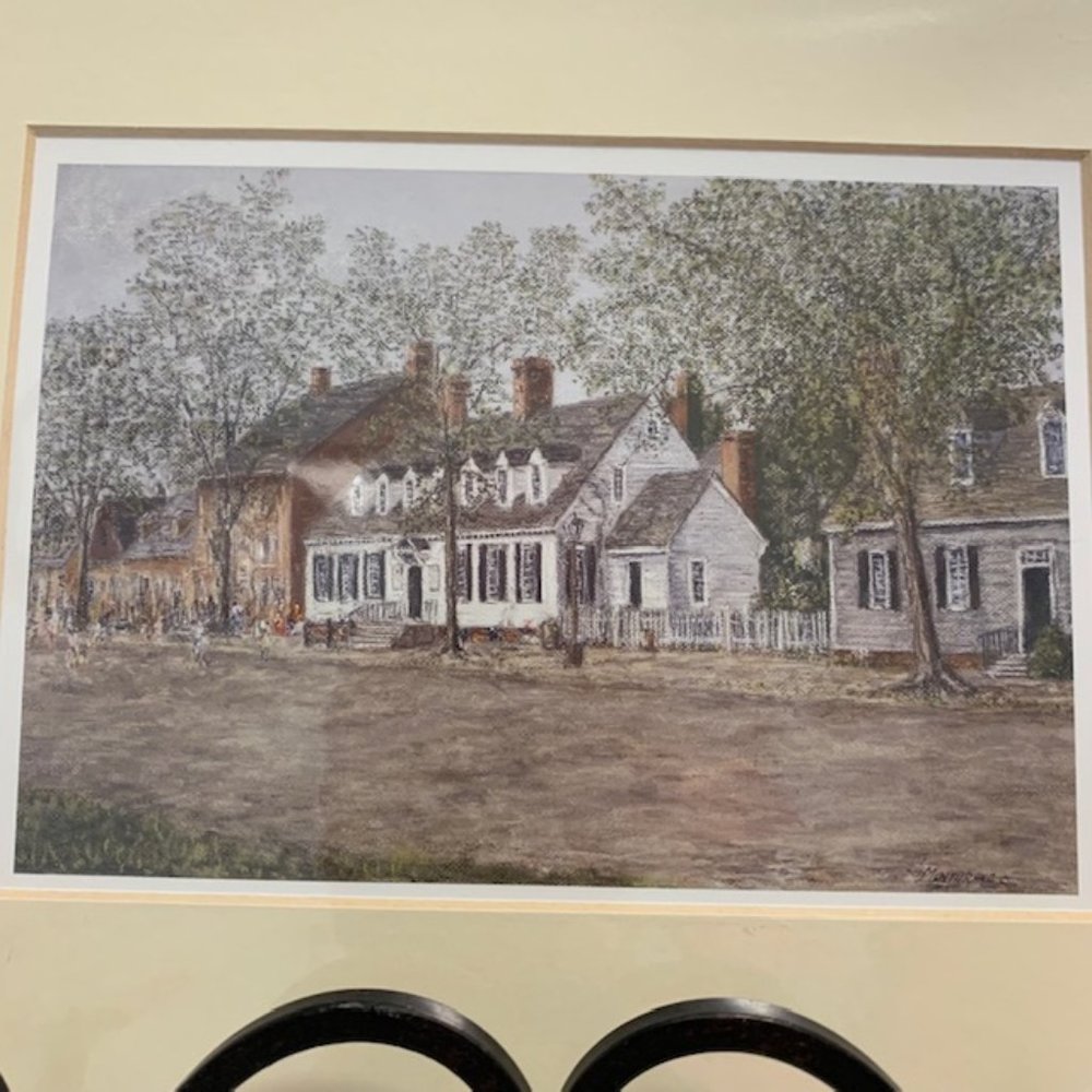 Caesar Monturano The Raleigh Tavern Williamsburg Virginia 8 X 10 Matted Print